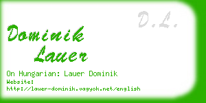 dominik lauer business card